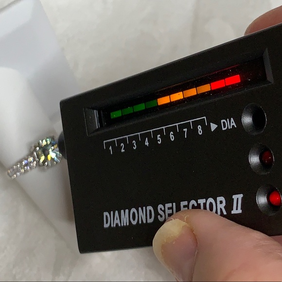 2.0 Carat Ice Blue Moissanite Ring - Picture 10 of 15